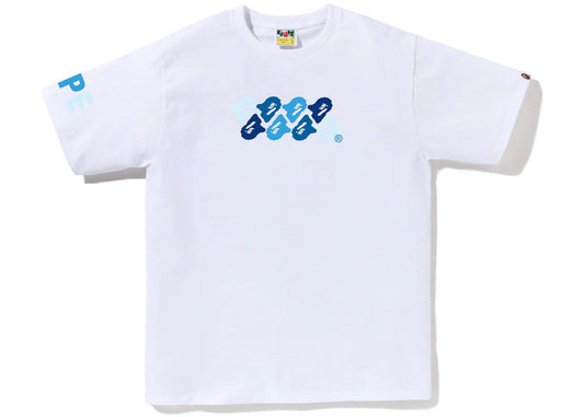 BAPE ABC Camo Tee White/Blue