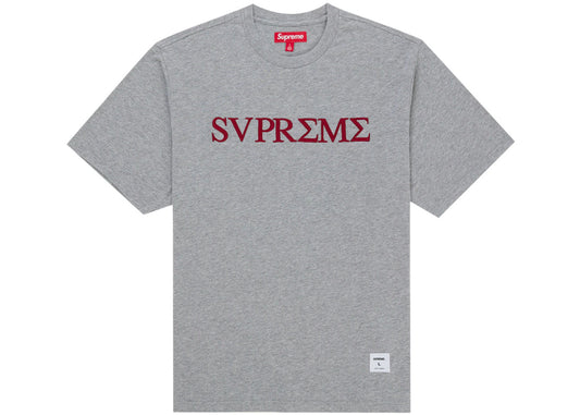 Supreme Greek S/S Top Heather Grey - new with tags