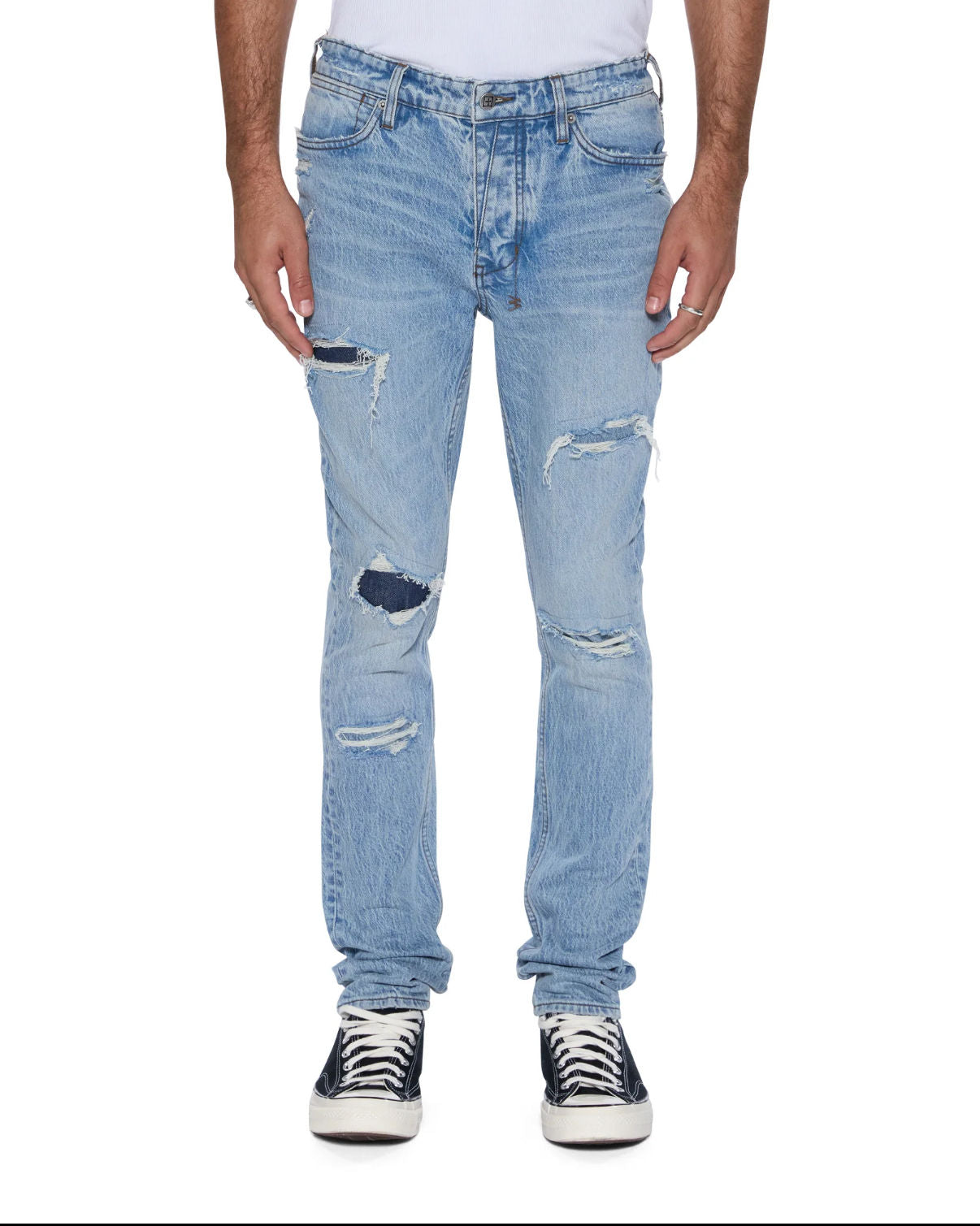 Ksubi Blue Van Winkle Painter Repair Skinny Jeans