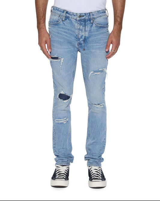 Ksubi Blue Van Winkle Painter Repair Skinny Jeans