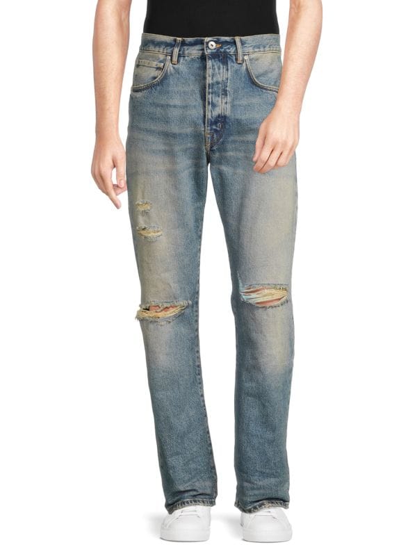 Trashed Slim Straight Jean