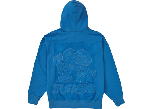 Supreme Smurfs Hooded Sweatshirt Pale Royal - Used/Worn