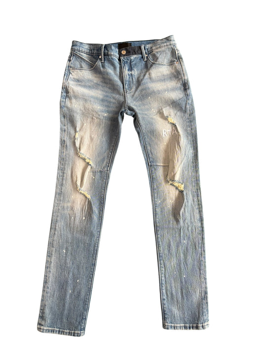 RTA Clayton Skinny Jean Blue Painted