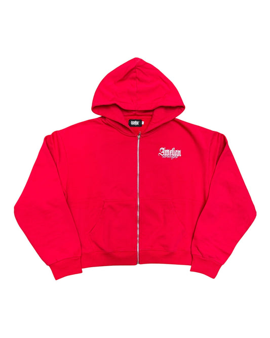 Amelian Ways Red Sweatsuit Set Zip Up Hoodie - new with tags