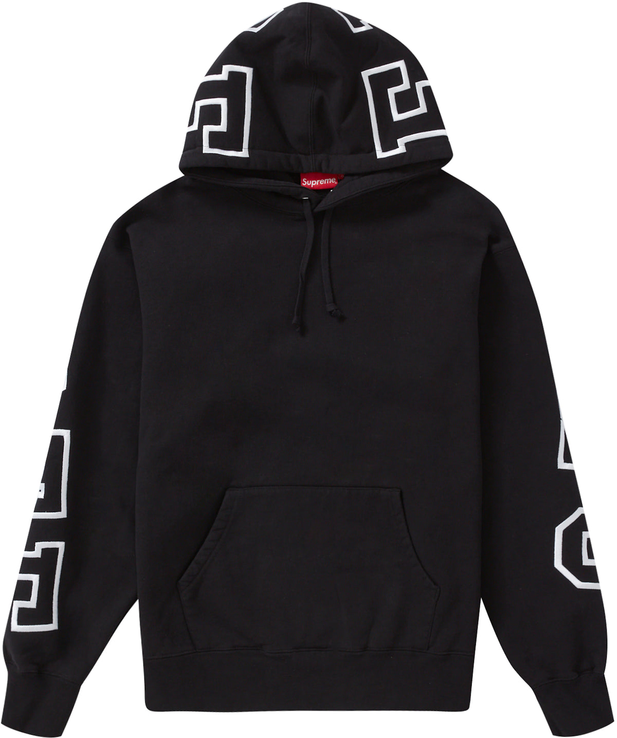 Supreme State Hooded Sweatshirt Black