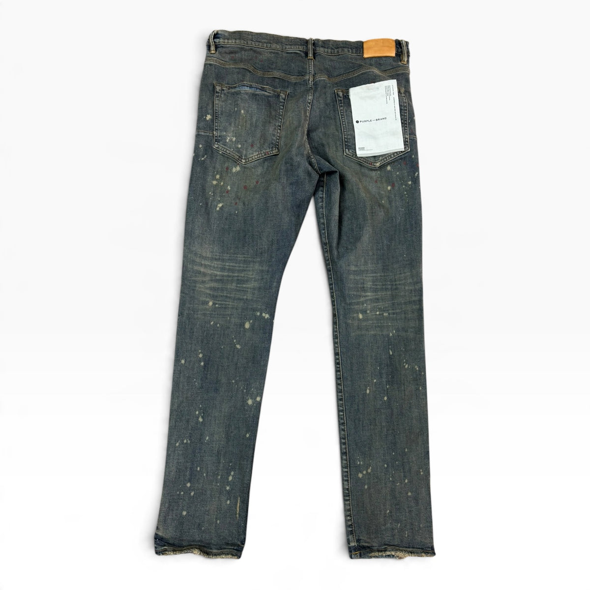 Purple Brand paint-splatter jeans