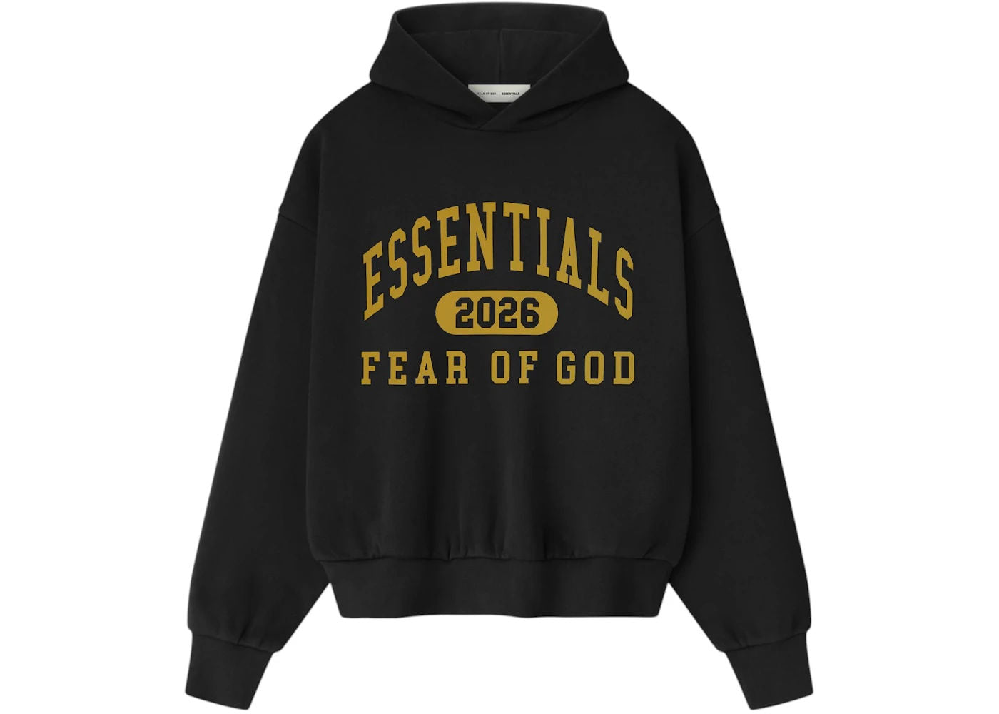 Fear of God Essentials Classic Fleece Hoodie Vintage Black