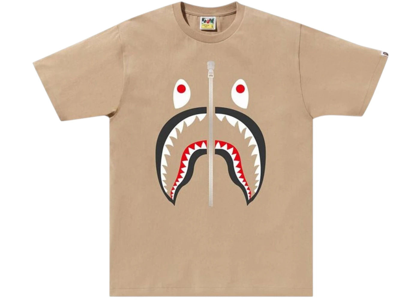 BAPE Shark Tee (FW25) Beige - new with tags