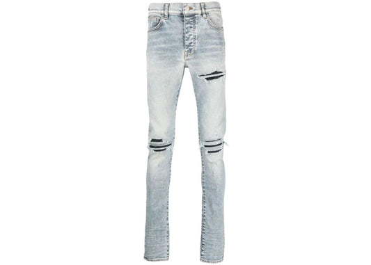 AMIRI MX1 Distressed Jeans Stone Indigo - Used/Worn