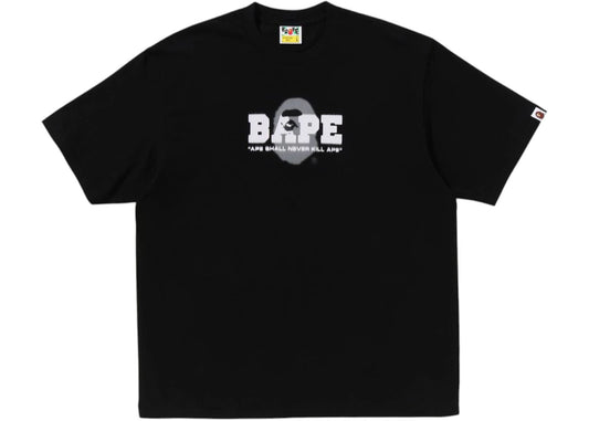 BAPE Graffiti Logo Relaxed Fit Tee Black - new with tags
