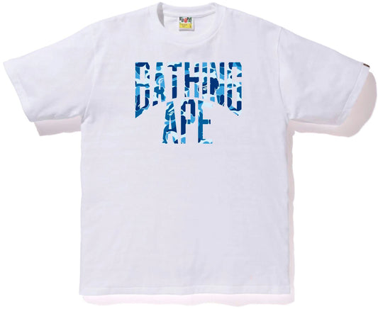 BAPE ABC Camo NYC Logo Tee White Blue