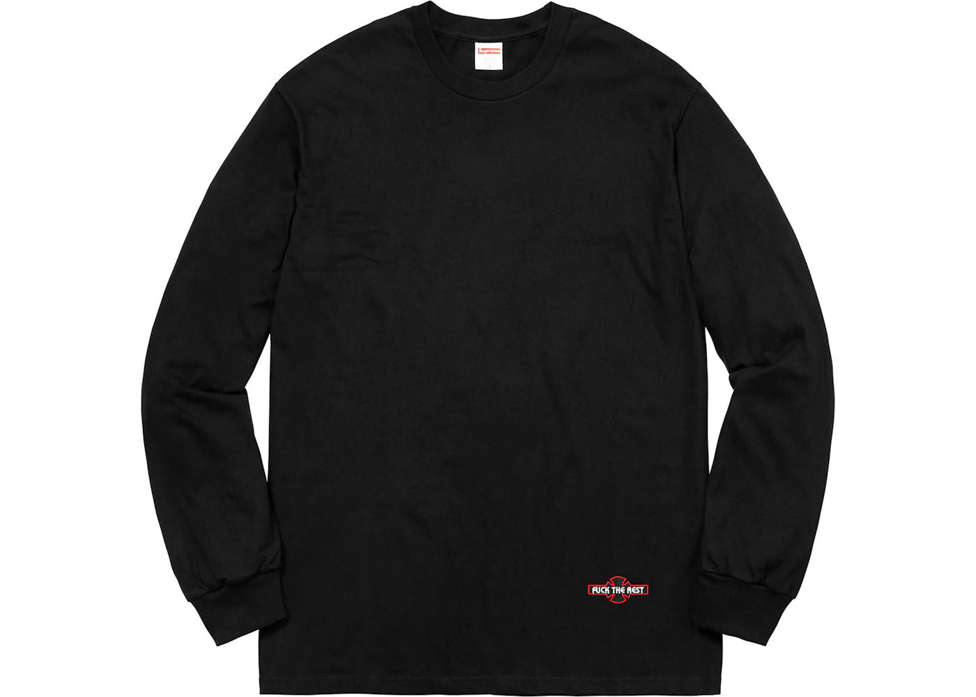 Supreme Independent Fuck the Rest L/S Tee Black - Used/Worn