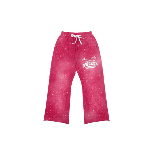 Awoken Dreams Pink Rhinestone Sweatpants