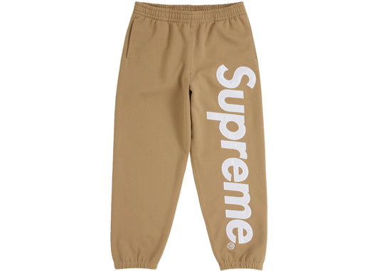 Supreme Satin Appliqué Sweatpant (FW25) Brown