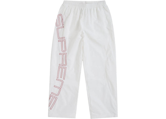 Supreme Spellout Embroidered Track Pant (SS25) Ivory