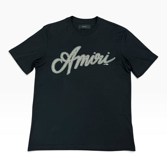 Amiri Script logo T-Shirt black