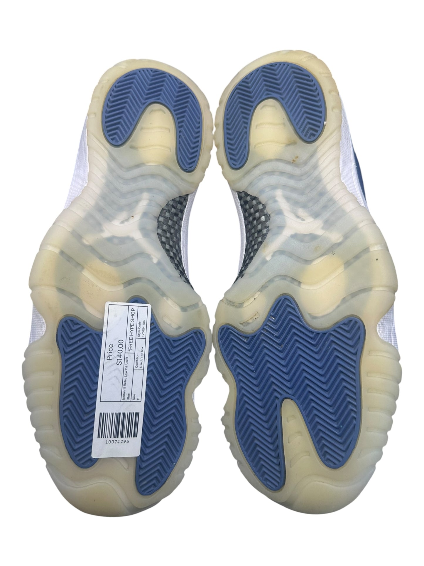 Jordan 11 Retro Low Diffused Blue size 11 - Used / rep box
