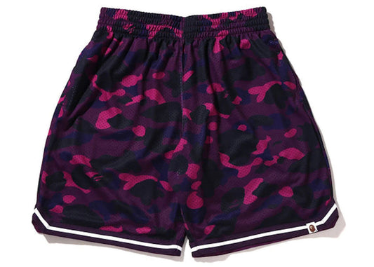 BAPE Color Camo Wide Fit Basketball Shorts Purple - New W/ Tags