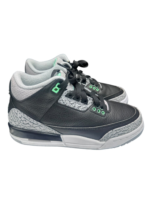 Jordan 3 Retro Green Glow (GS) size 4.5 - Used / rep box