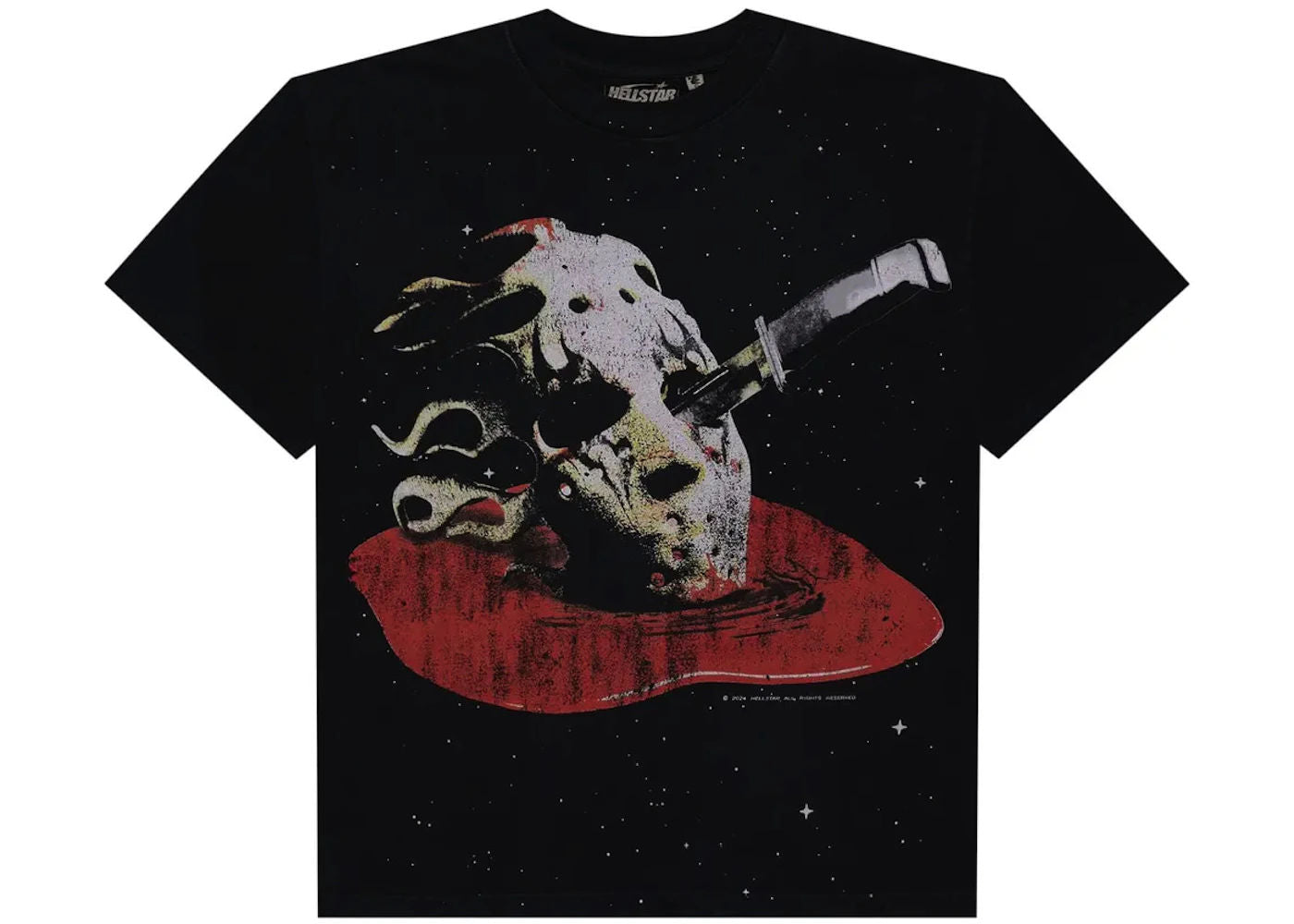 Hellstar Killer Mask T-shirt Black - Used/Worn