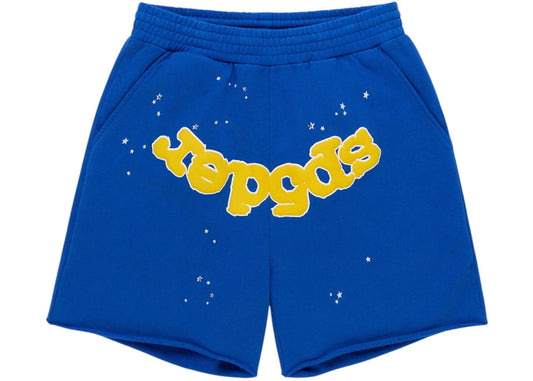 Sp5der OG Logo Sweatshort Blue