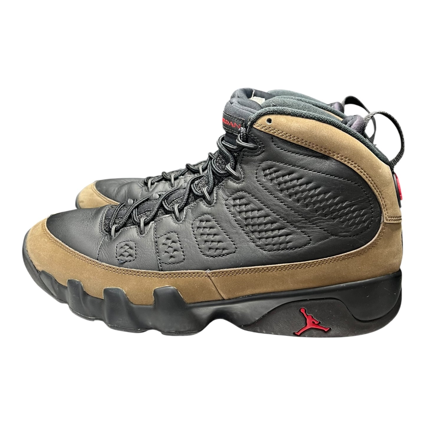 Jordan 9 Retro Olive (2024) size 10.5 - Used / rep box