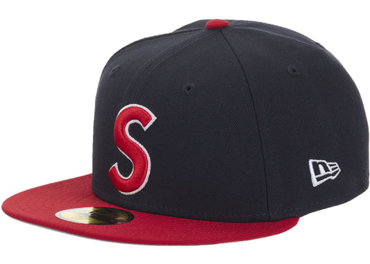 Supreme New Era Reaper S Logo 59Fifty Fitted Hat Navy