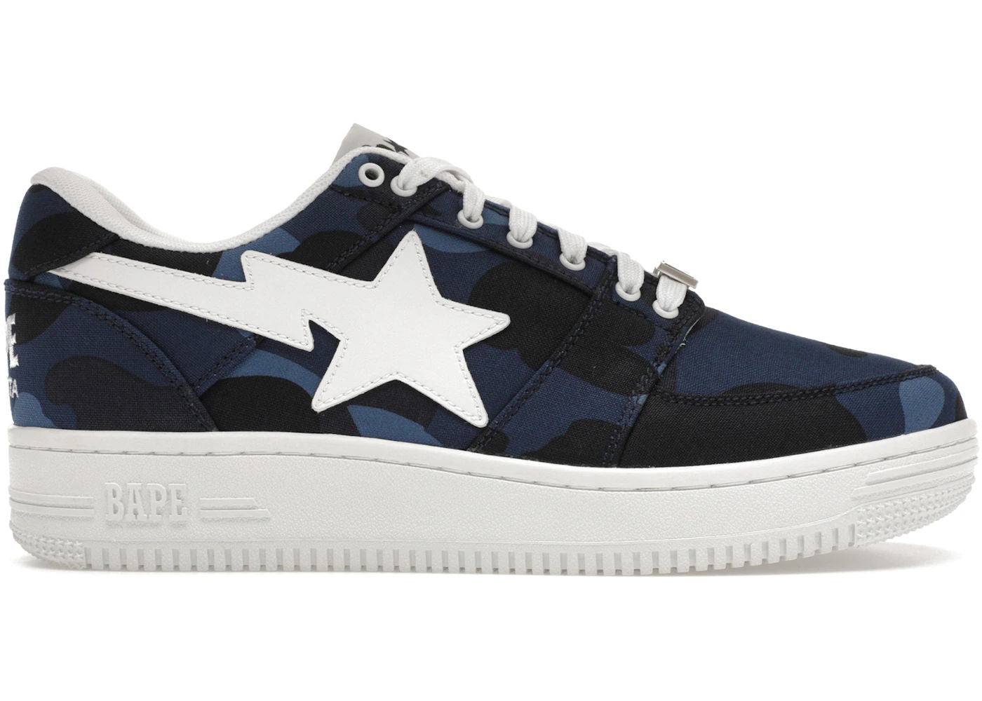 A Bathing Ape Bape Sta Low Color Camo Navy