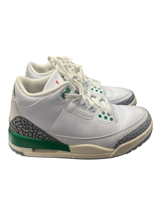 Jordan 3 Retro Lucky Green (Women's) size 7M - Used / rep box