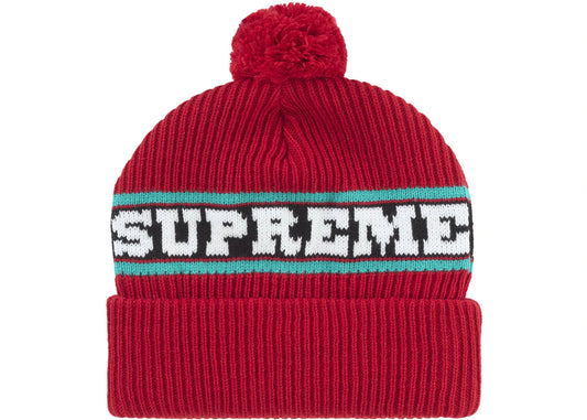 Supreme Big Stripe Beanie (FW24) Red