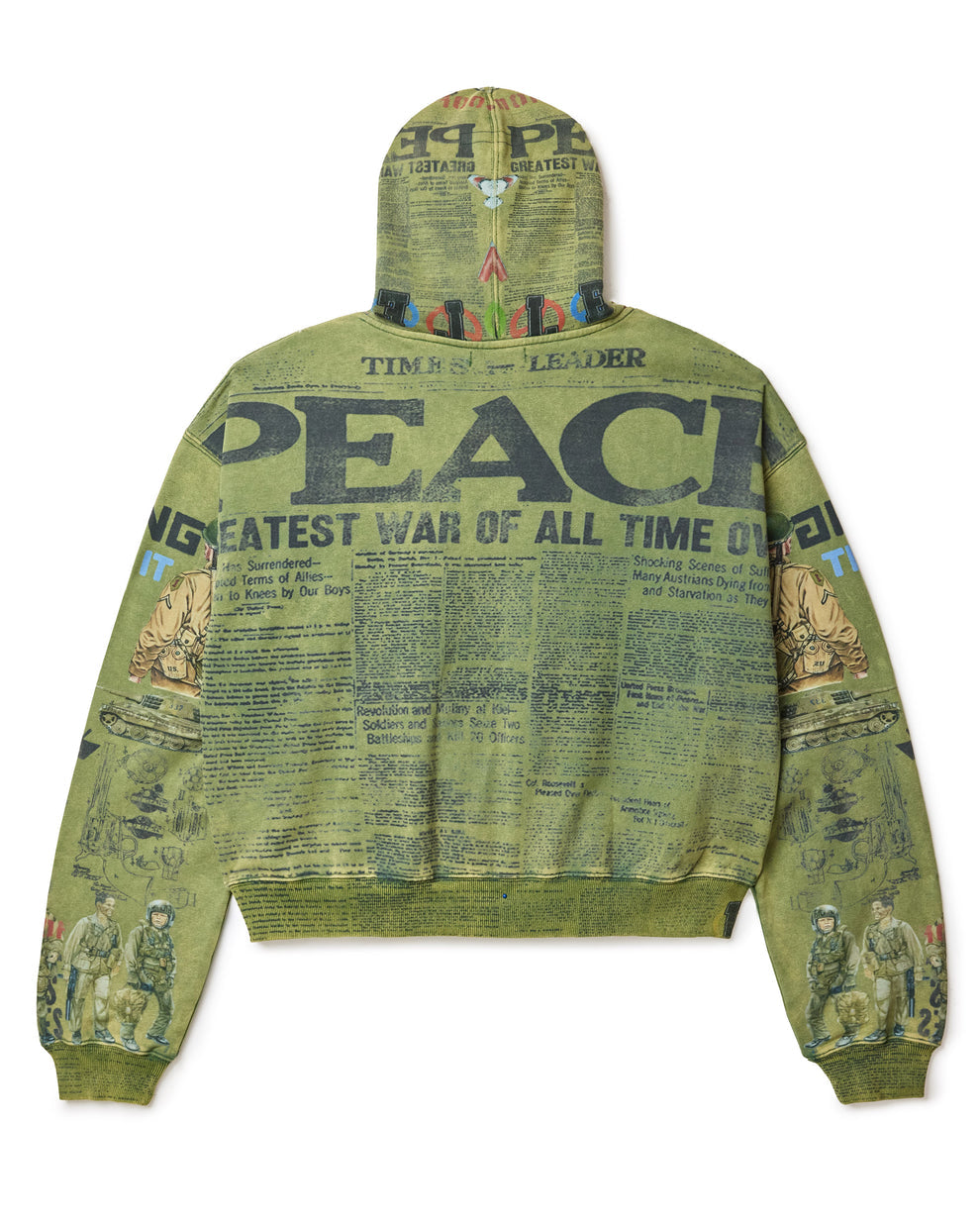 Vale Olive Peace Hoodie