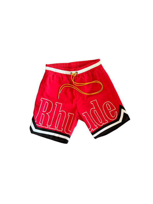 Rhude Exclusive Red Swim Short