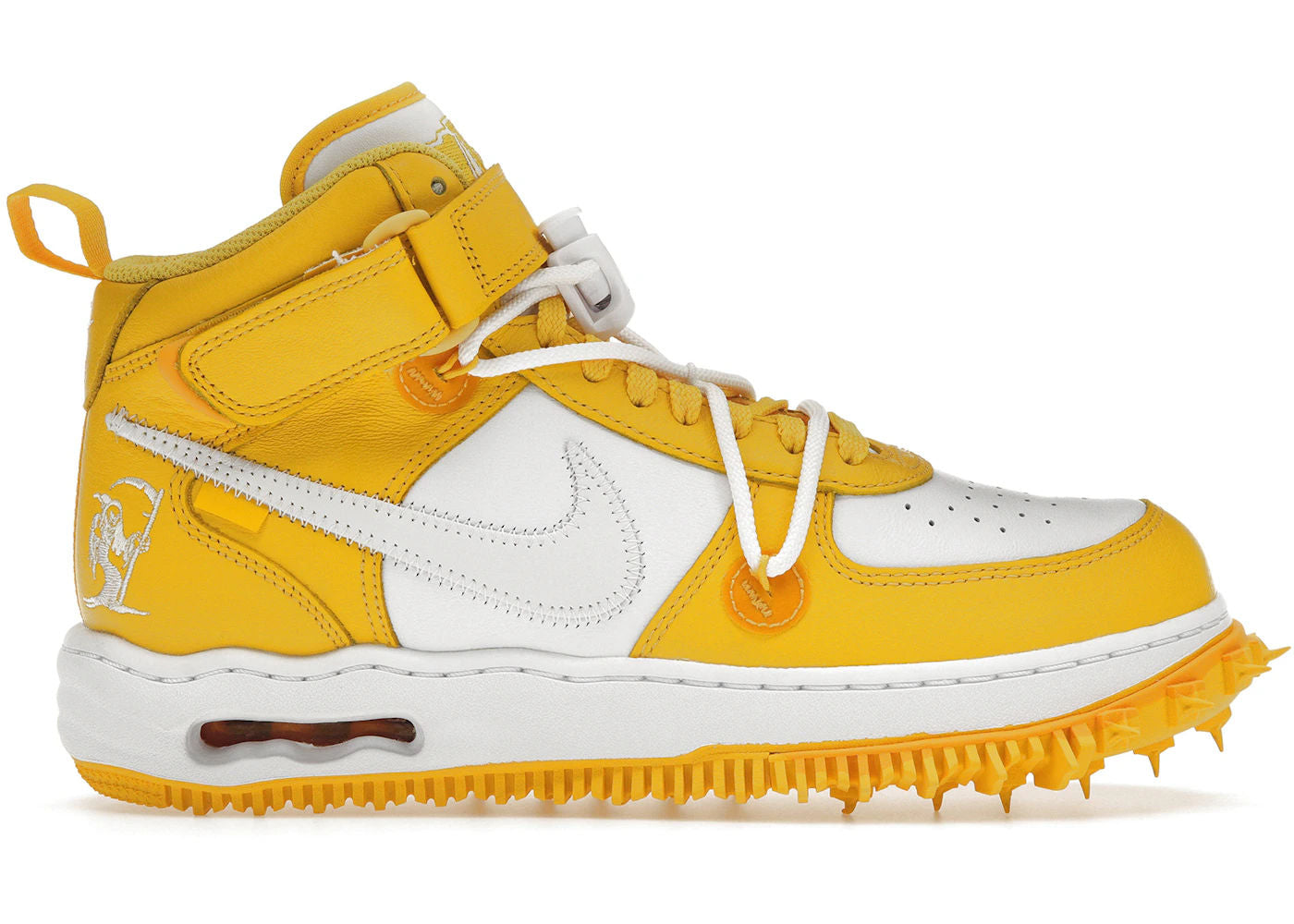 Nike Air Force 1 Mid SP Off-White Varsity Maize size 8 - Used/Worn