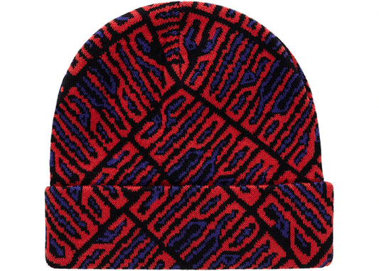 Supreme Funk Spellout Beanie Red