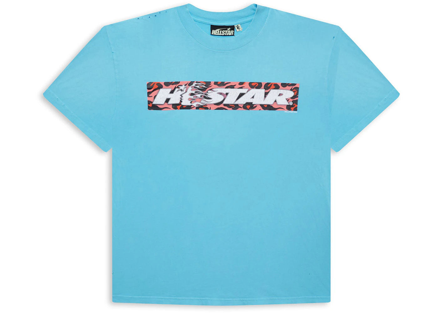 Hellstar Box Logo T-Shirt Blue