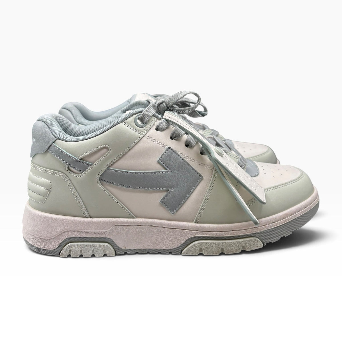Off white out of office green / slate blue