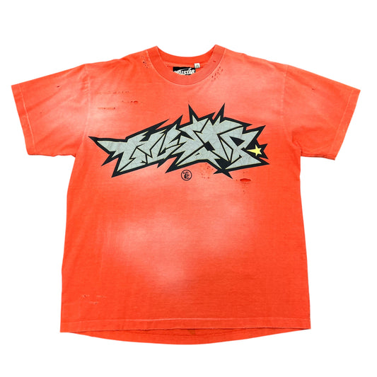 HELLSTAR Cracked Print red Tee