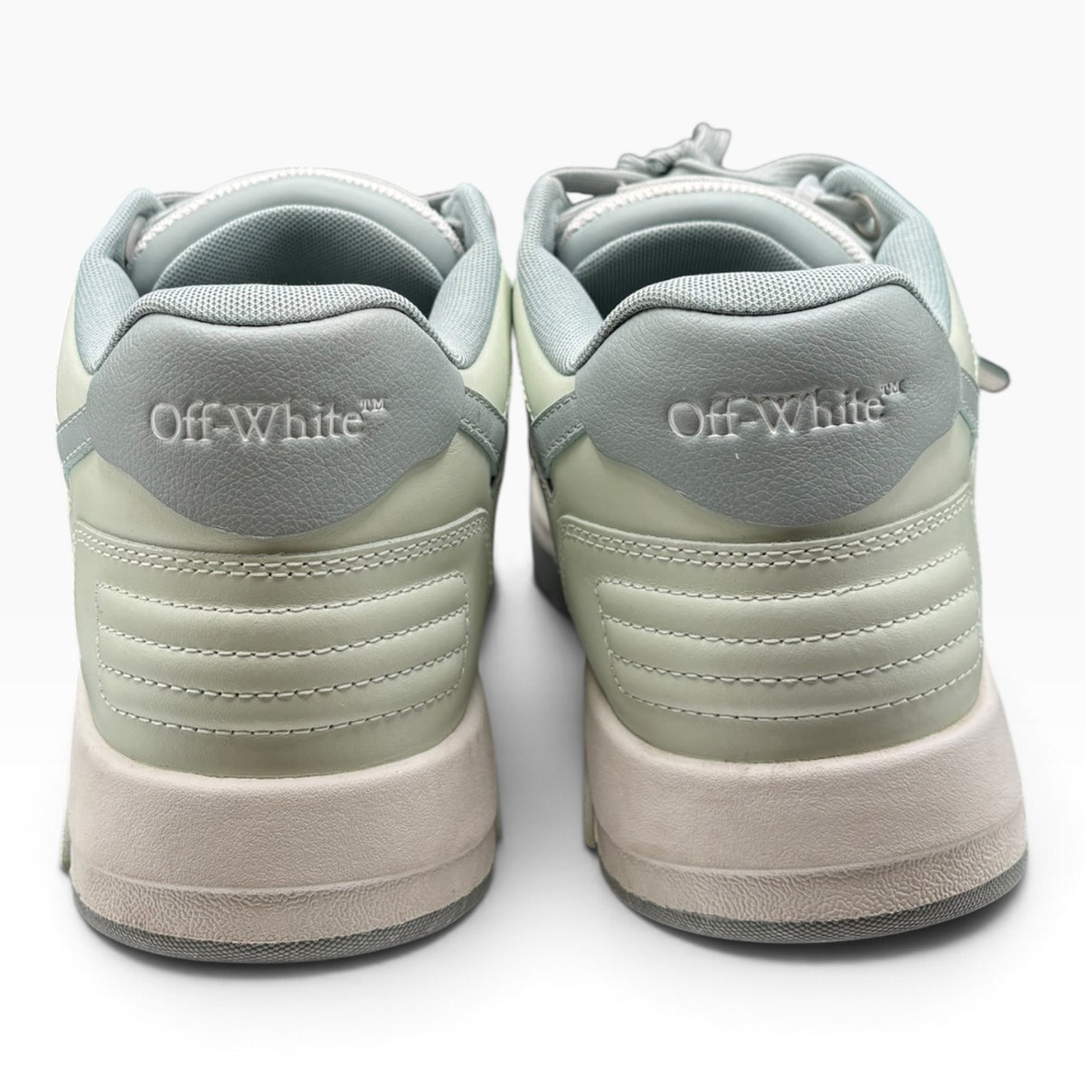 Off white out of office green / slate blue