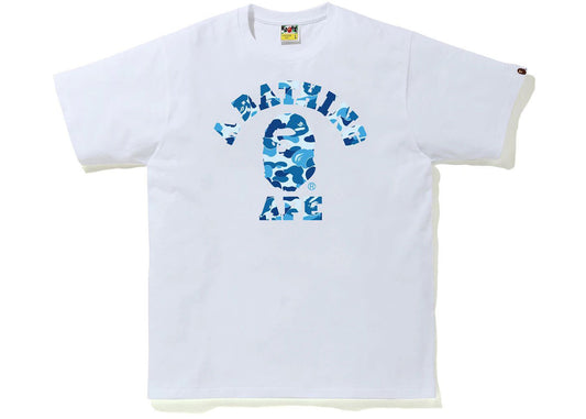 BAPE ABC Camo College Tee (SS21) White/Blue