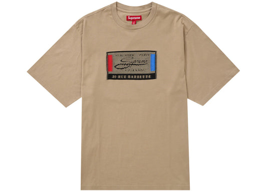 Supreme Intarsia Label S/S Top Tan