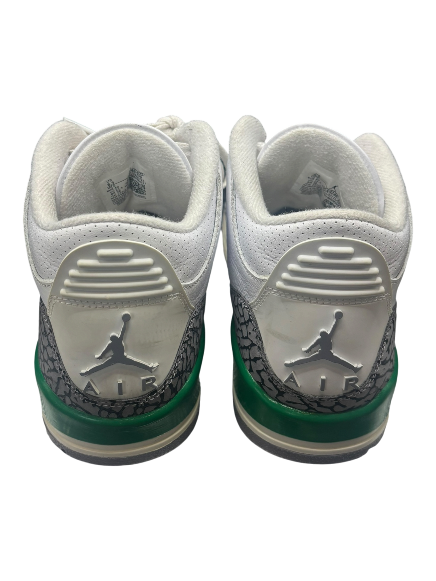 Jordan 3 Retro Lucky Green (Women's) size 7M - Used / rep box