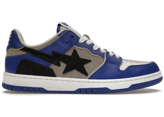 A Bathing Ape Bape SK8 Sta Blue Grey - Used / rep box