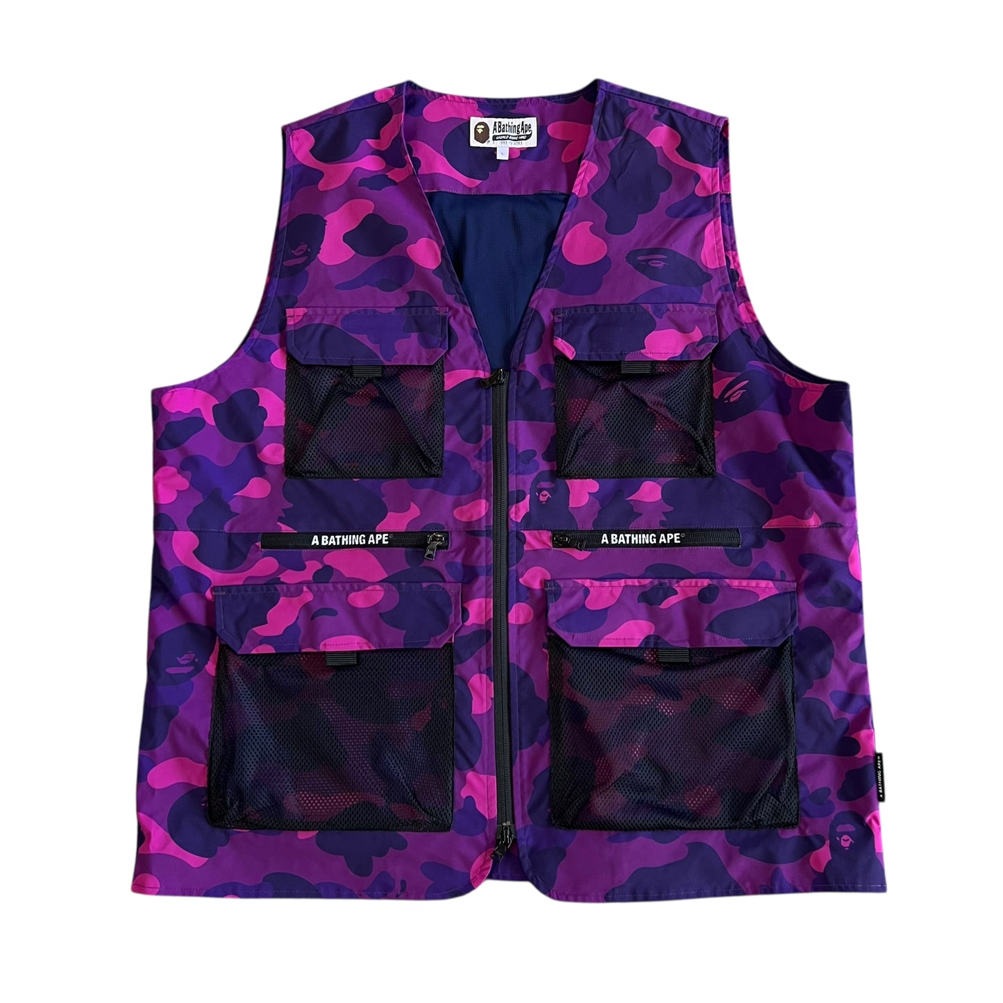BAPE Color Camo Down Vest Purple