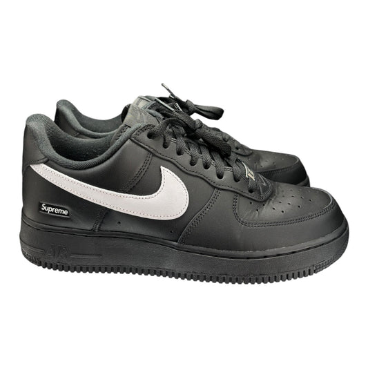 Nike Air Force 1 Low Supreme Black White size 8 - Used/Worn