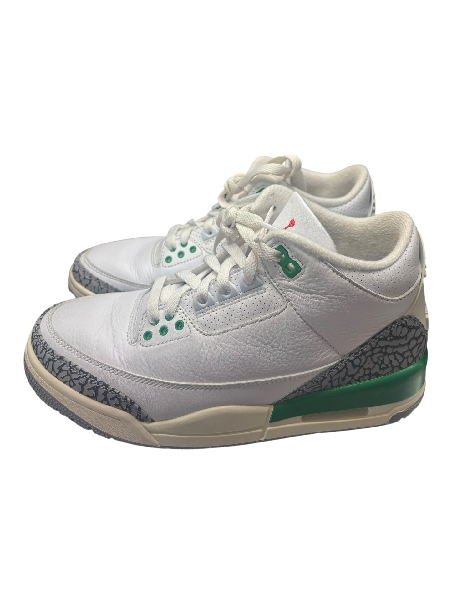 Jordan 3 Retro Lucky Green (Women's) size 7M - Used / rep box