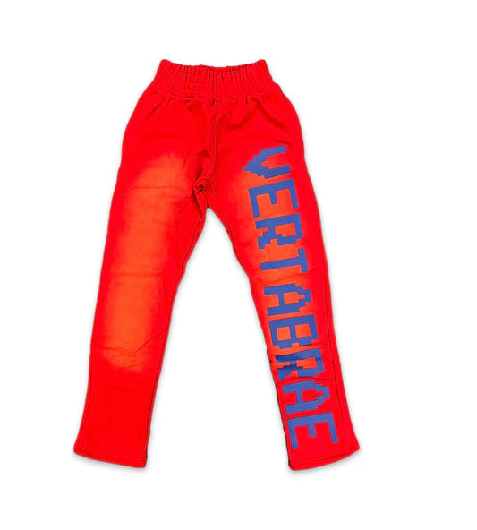 Vertabrae Washed Red/Navy Sweats - Used/Worn