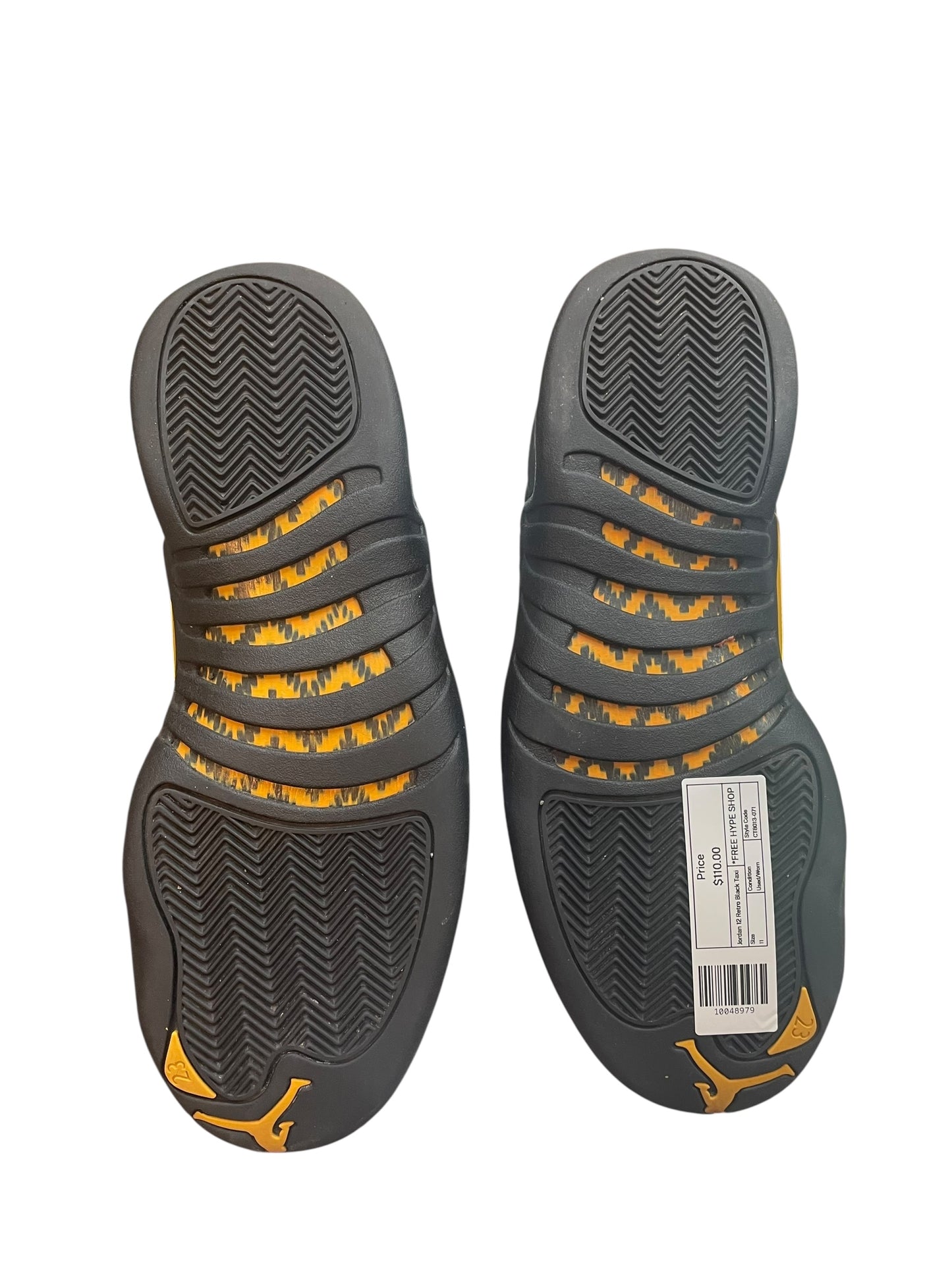 Jordan 12 Retro Black Taxi - Used/Worn