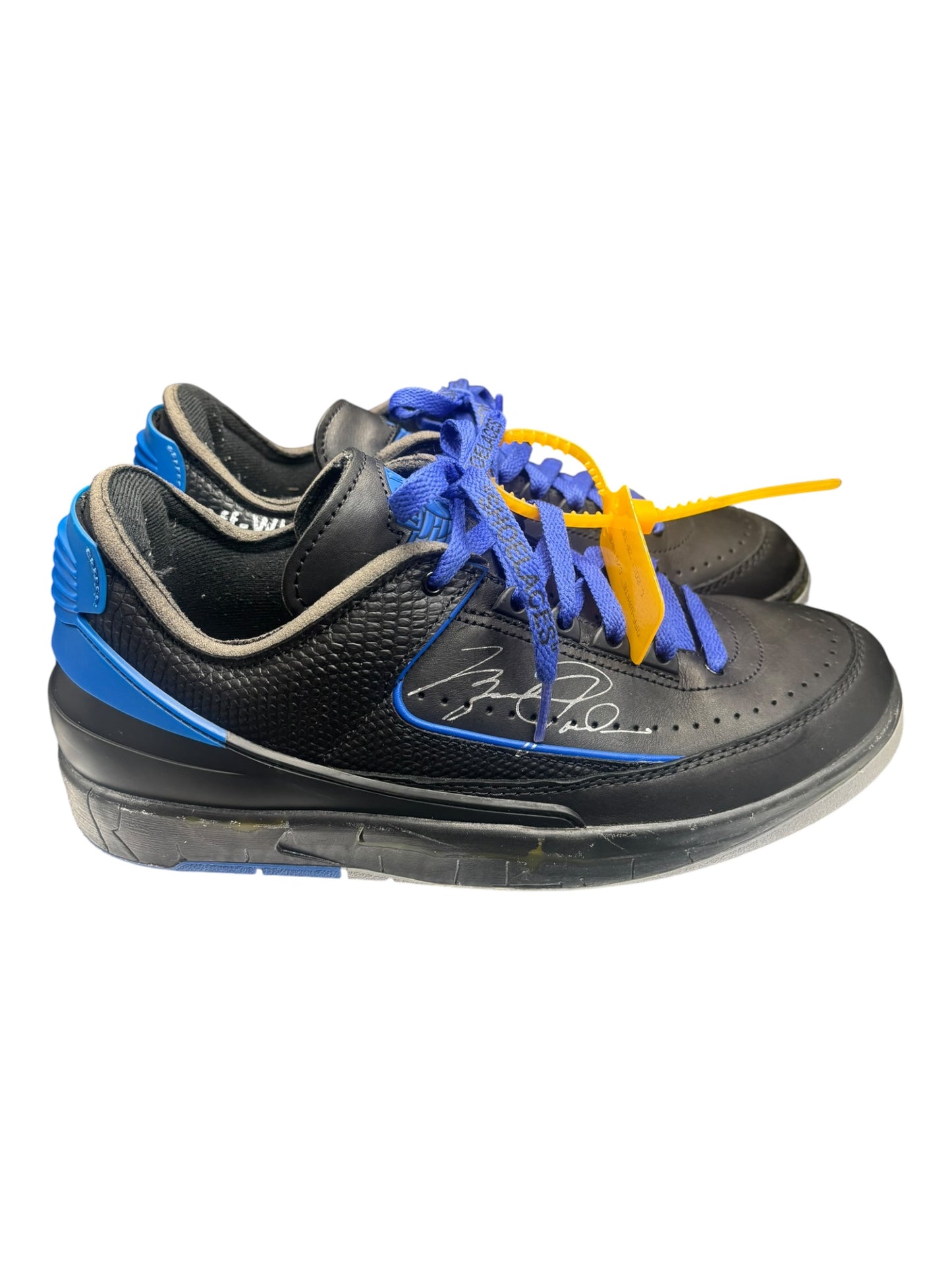 Jordan 2 Retro Low SP Off-White Black Blue size 9 - Used/Worn