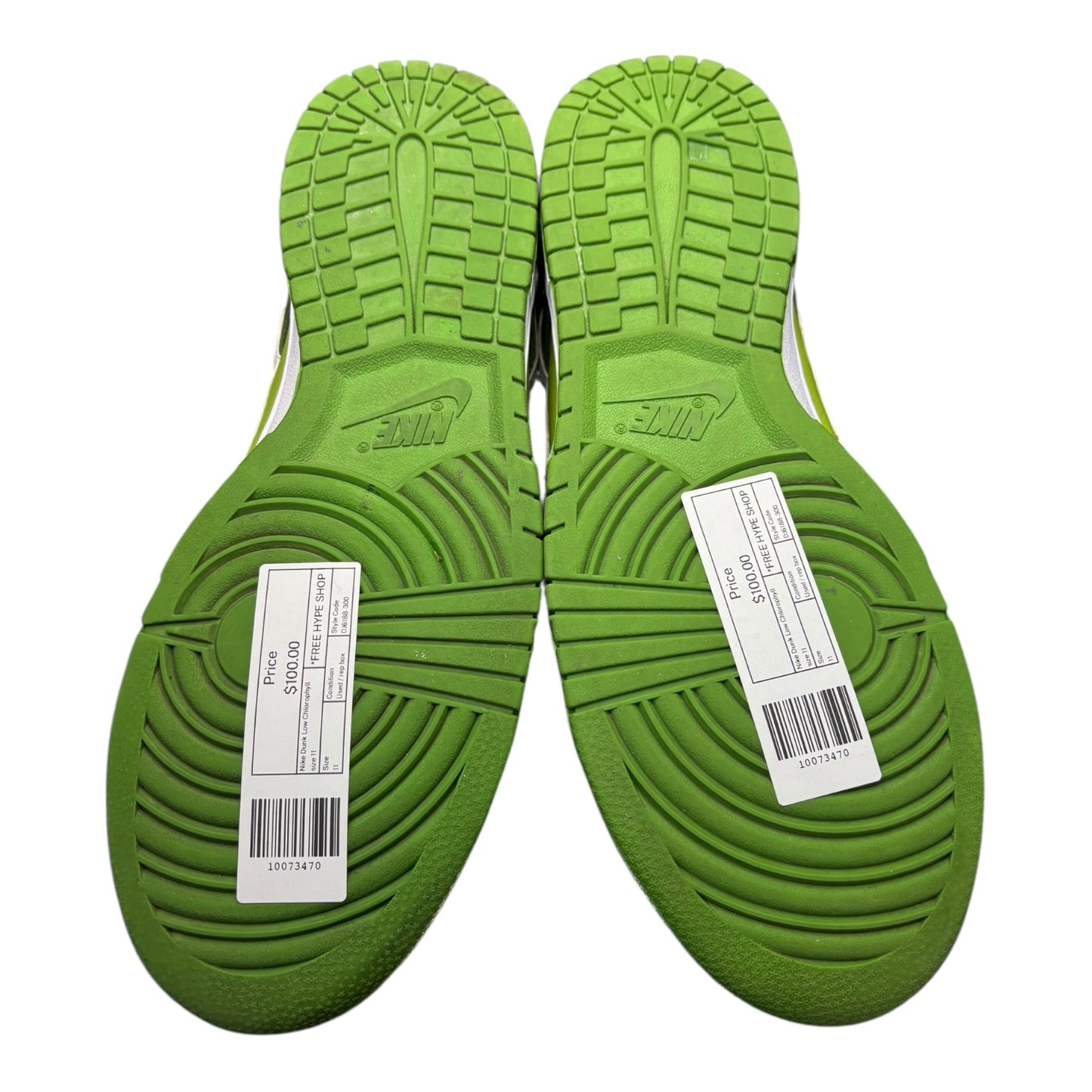 Nike Dunk Low Chlorophyll size 11 - Used / rep box
