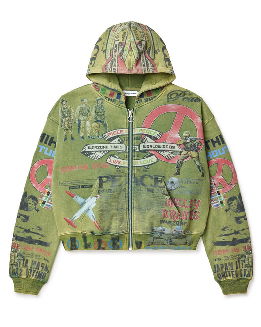 Vale Olive Peace Hoodie